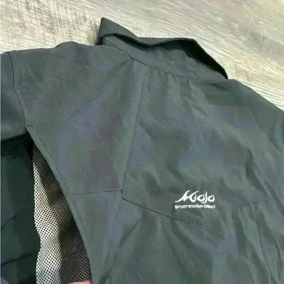 Mojo Fishing Shirt Men Size XXL Black Long Sleeve Buttoned Vented Rip-Stop - EUC - Picture 6 of 13